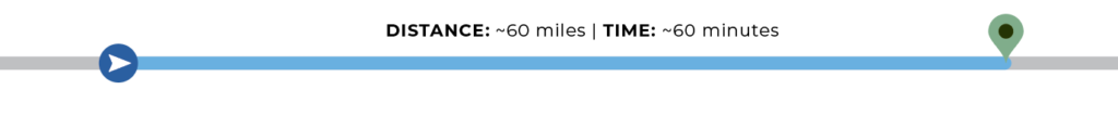 Distance: ~60 | Times: ~60 minutes